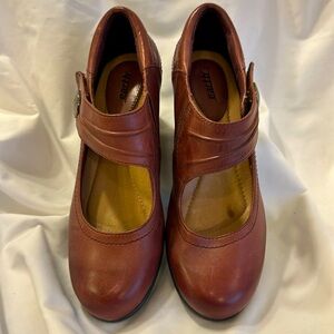 Adorable New Earth Heron Wedge Mary Jane Shoes